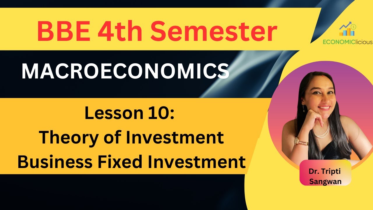 Macroeconomics | BBE | Lesson 10: Theory of Investment | Business Fixed Investment | Rental Firms