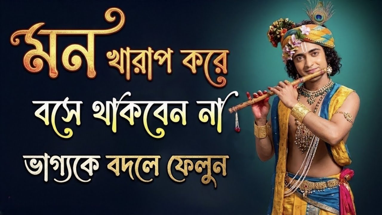 ভাগ্যকে বদলে ফেলতে শিখুন !! ভগবান শ্রীকৃষ্ণের অমূল্য বাণী কথা !! Gita Srikrishna Bani Katha !!