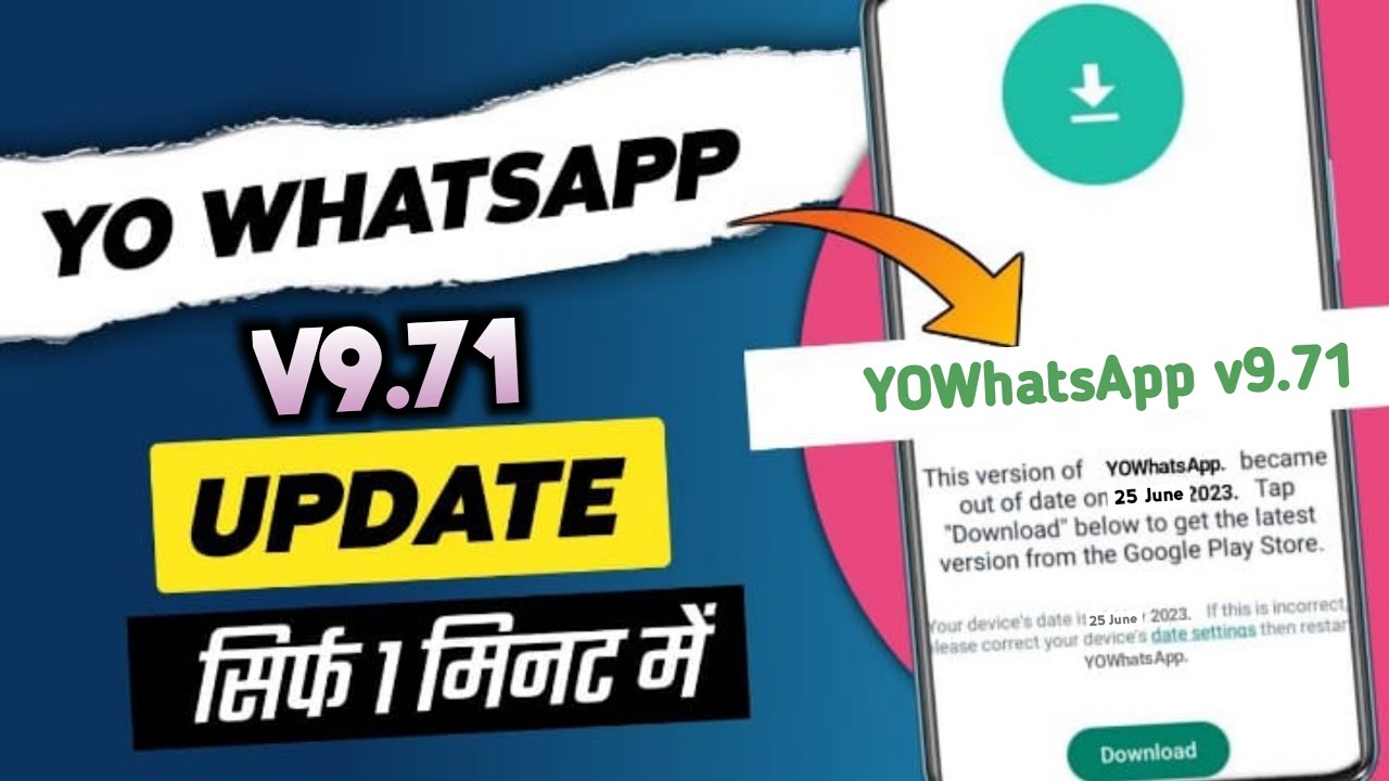 yowhatsap update v9.71 | new features v9.71 June 2023 | how to update YOWhatsApp
