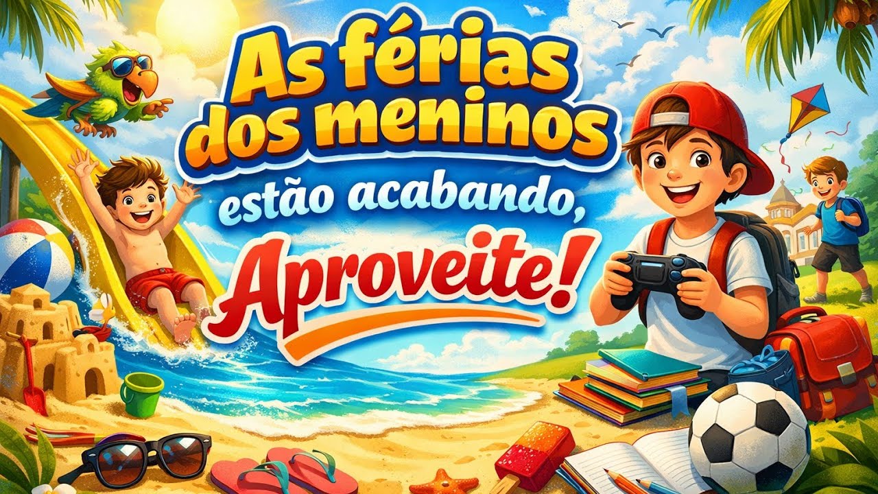 As férias das crianças estão acabando aproveite.