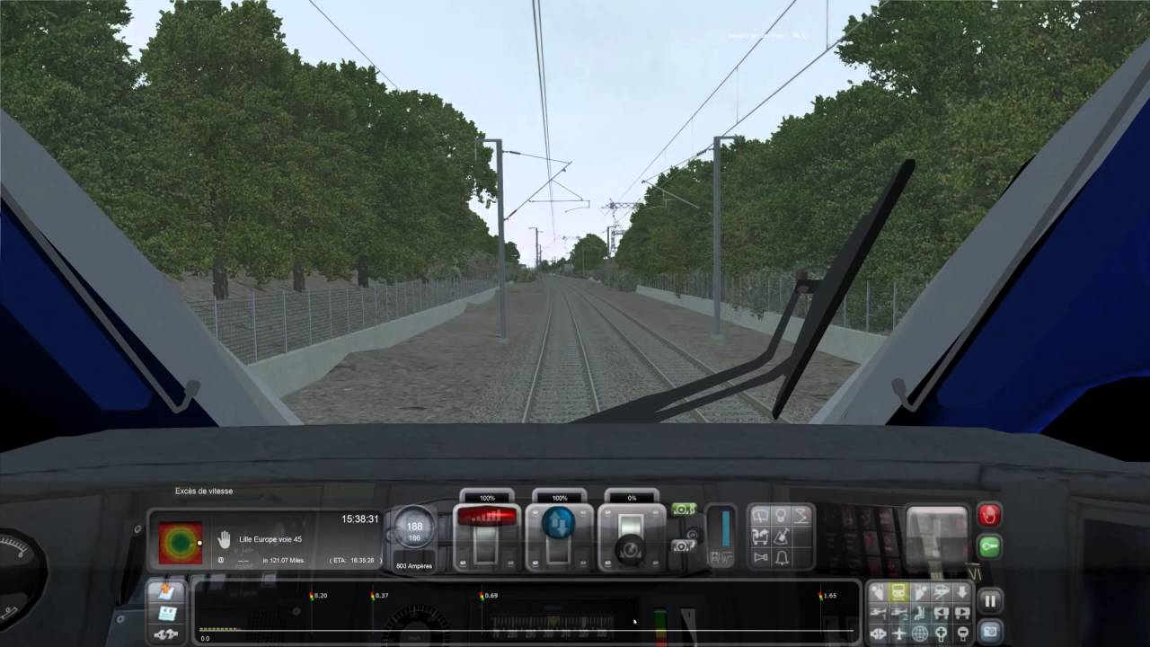 TS 2016 TGV DUPLEX CDG LILLE EUROPE via haute picardie et Arras