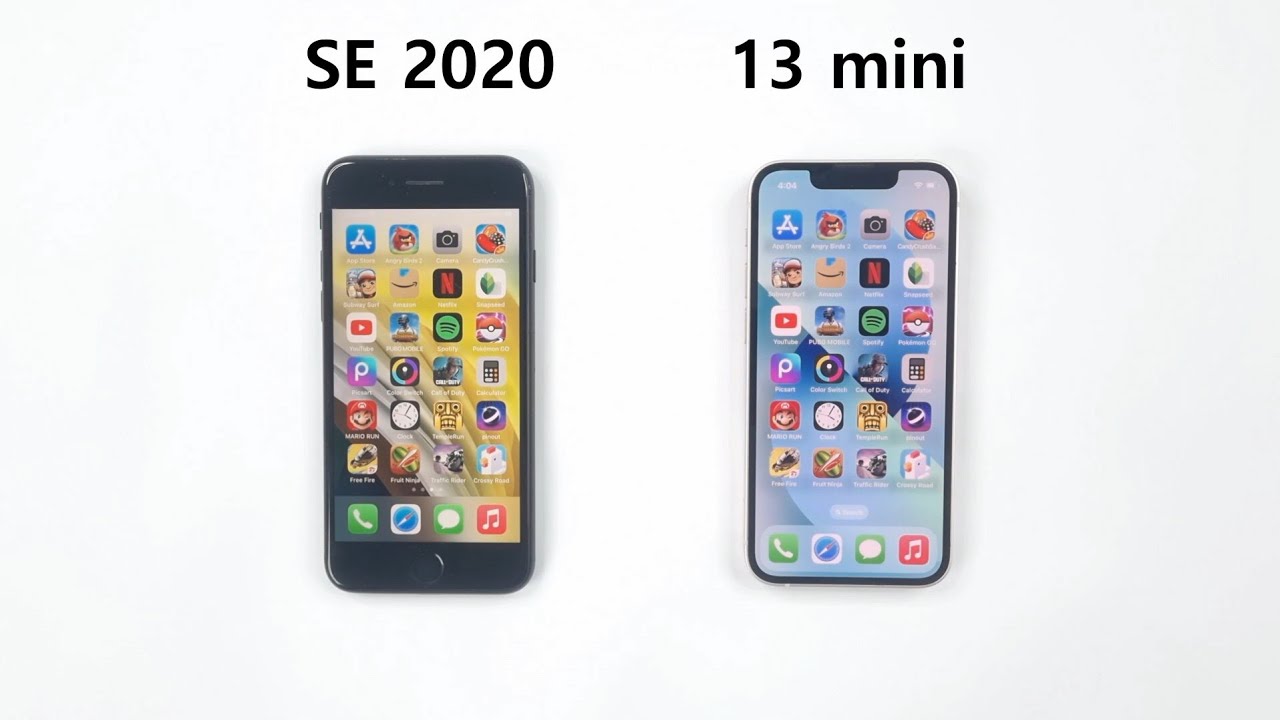 iPhone 13 mini vs iPhone SE 2020 - Speed Test Comparison