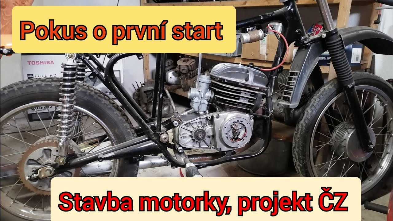 Stavba motorky, projekt ČZ, povede se nastartovat?