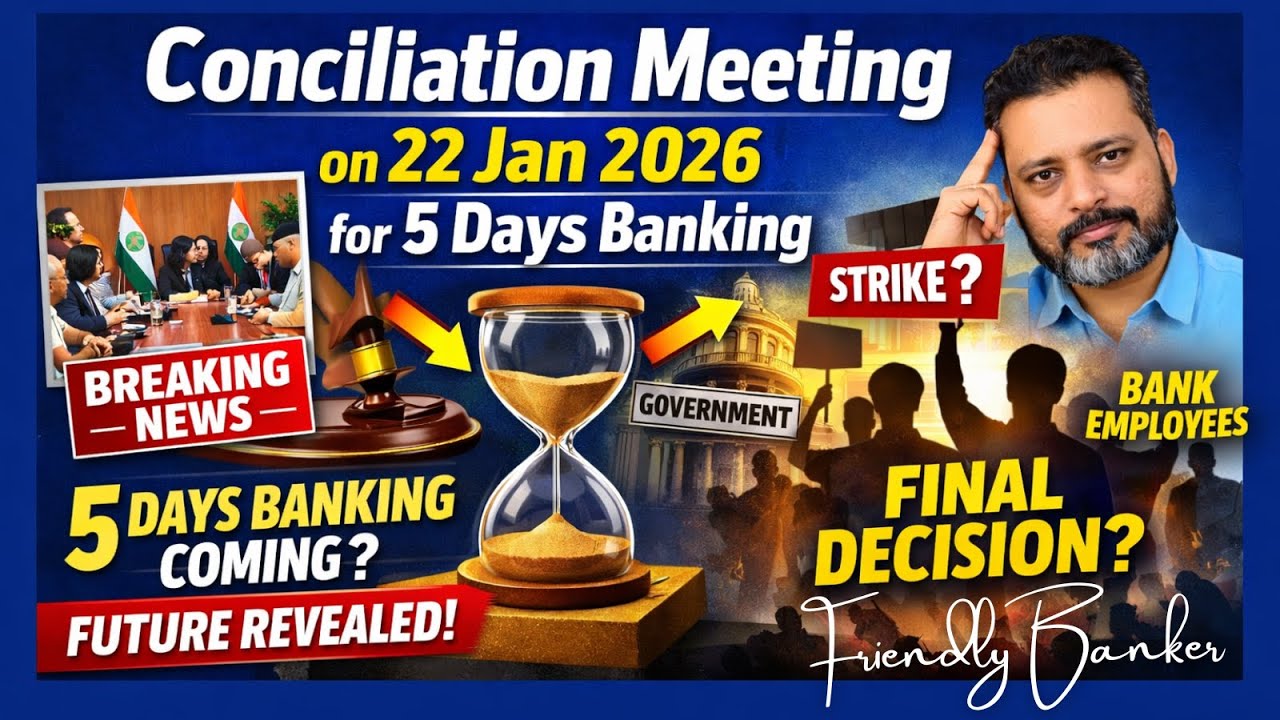 Is 5 Days Banking Confirmed? Conciliation Meeting on 22 Jan 2026 for 5 Days Banking