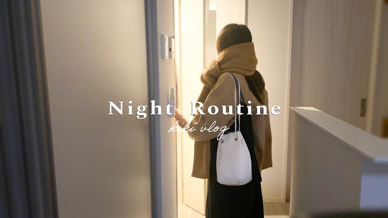 寒波がきた日のナイトルーティン｜大雪の中急いで帰宅し温かく過ごす金曜日の夜｜Night Routine　in Japan