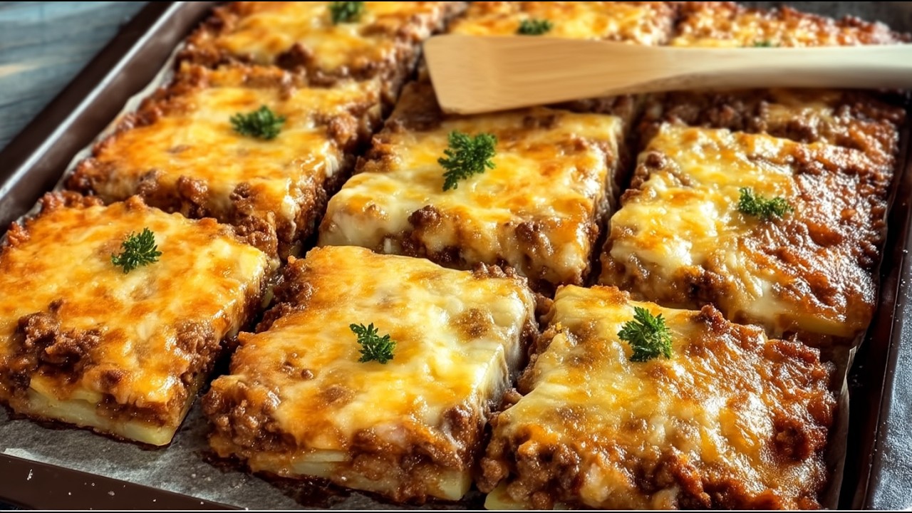 Просто смешайте картофель и фарш. Вкусный ужин за 5 минут.