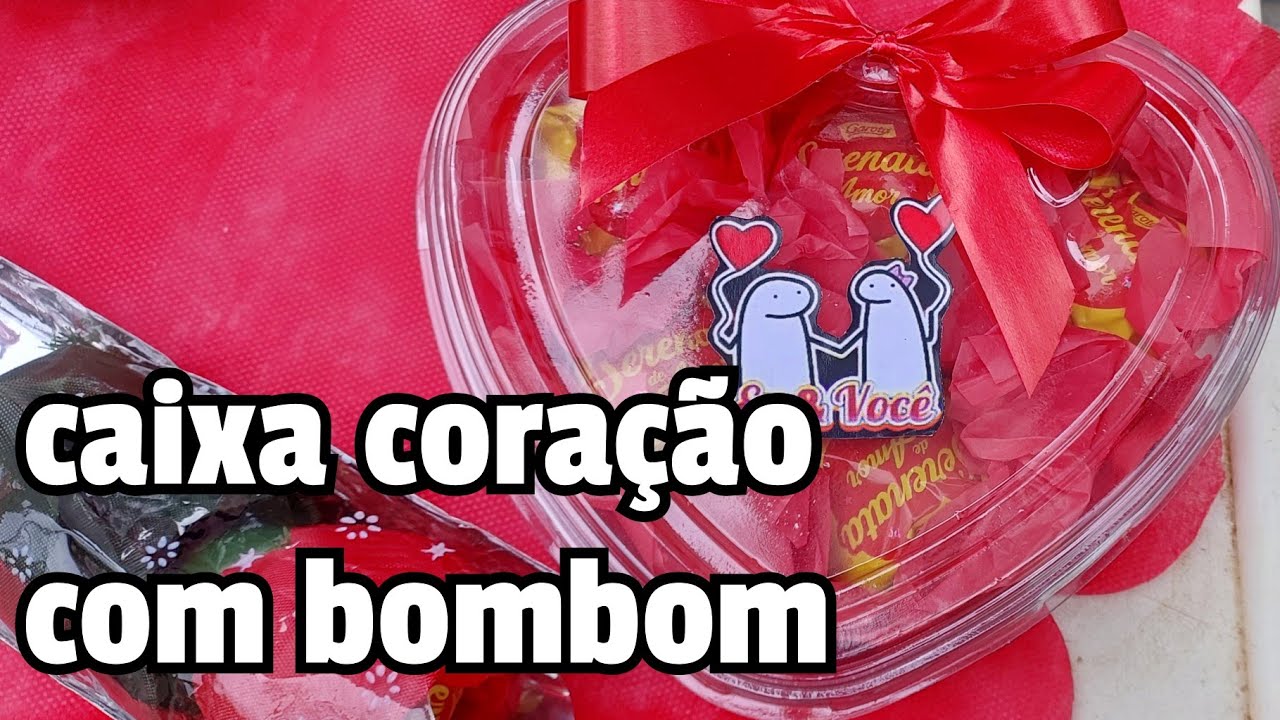 Caixa Coração com Bombom Serenata de Amor