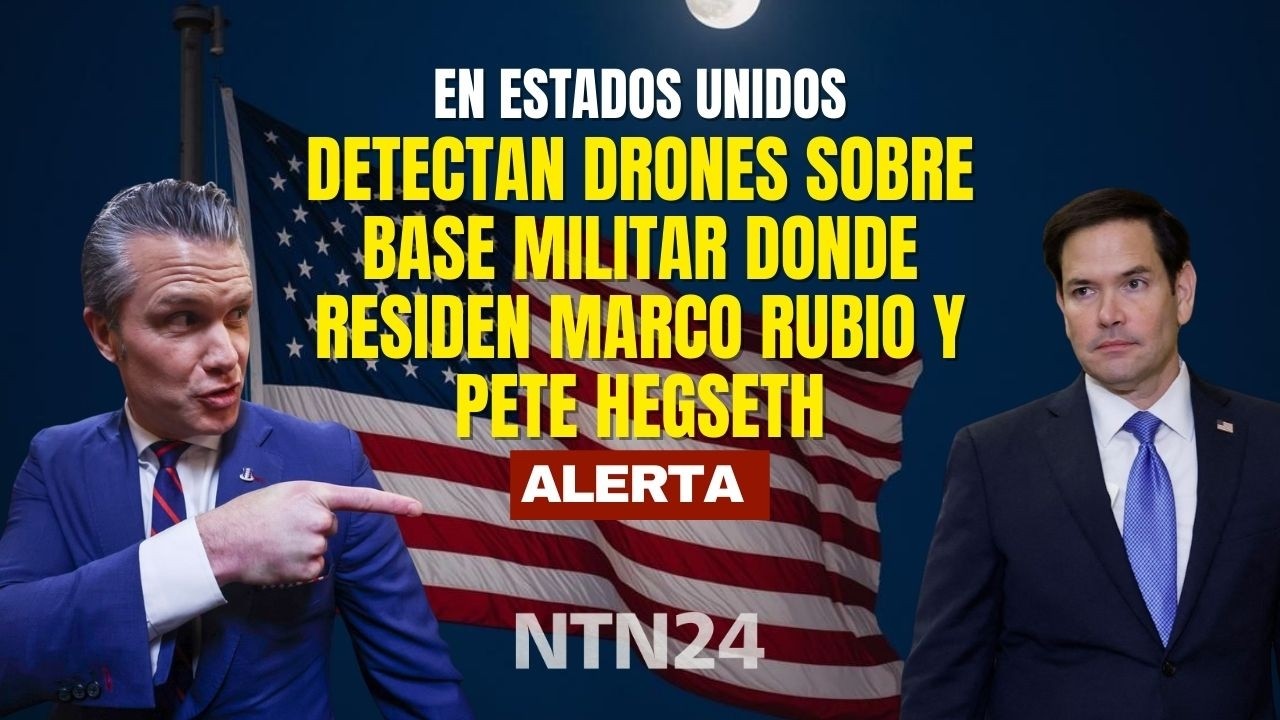 Alerta en EEUU por detección de drones sobre base militar donde residen Marco Rubio y Pete Hegseth