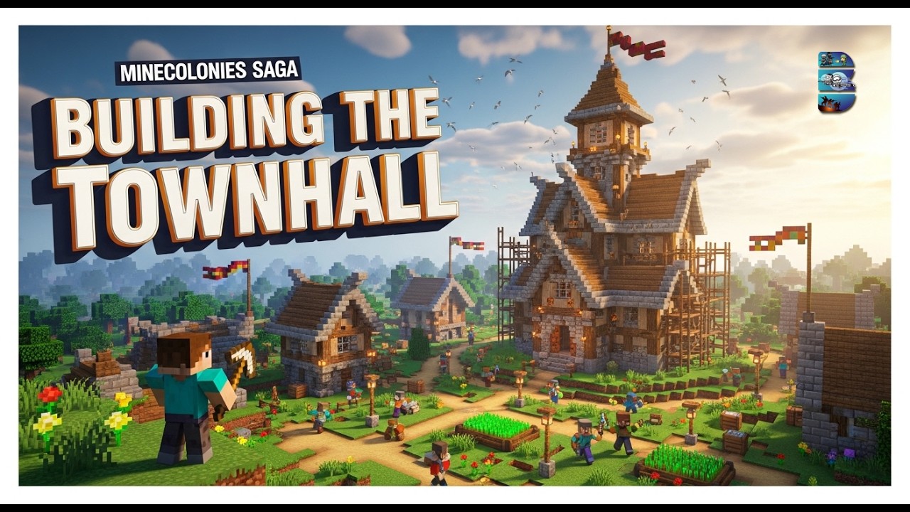 Minecolonies Saga: Building the Townhall  Part 2
