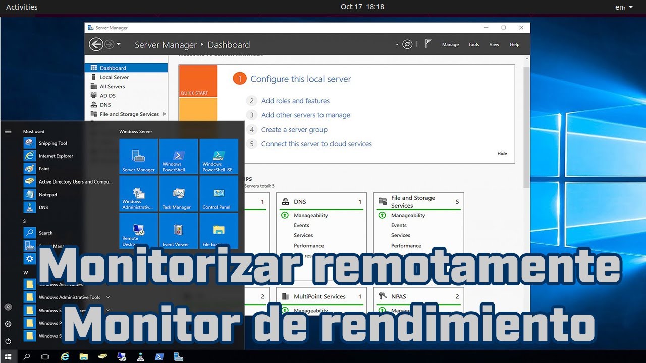 Monitorizacion remota de equipos dentro del dominio