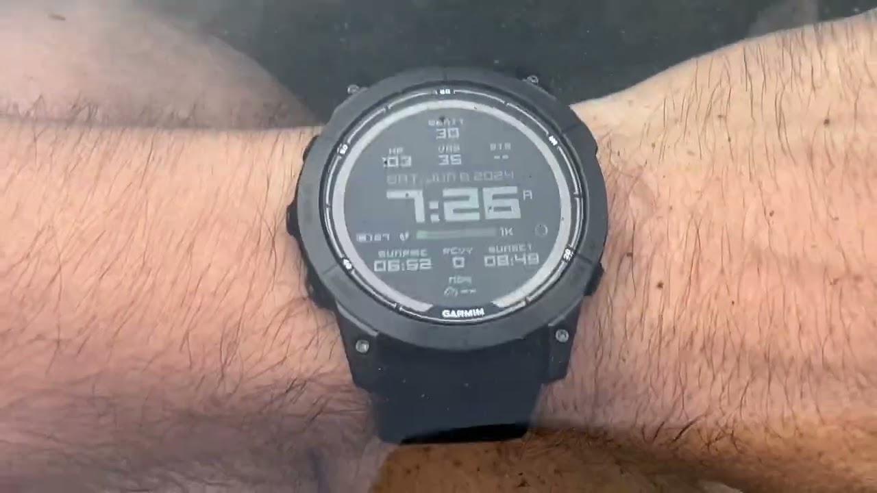 Garmin Fēnix 7X Pro Sapphire Solar Edition: Visibility Under Water and Above at Big Bend Hot Springs