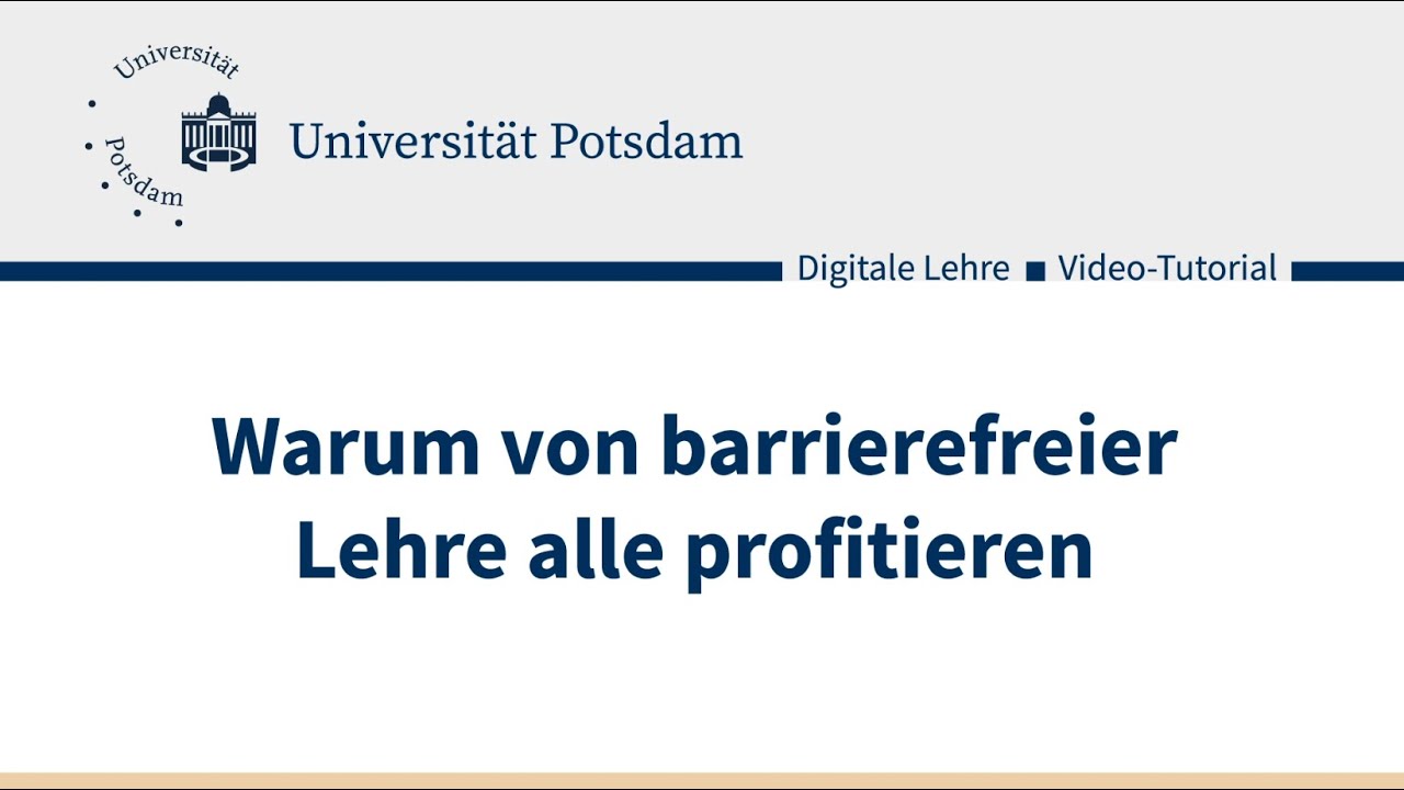 Digitale Barrierefreiheit - eine Einführung