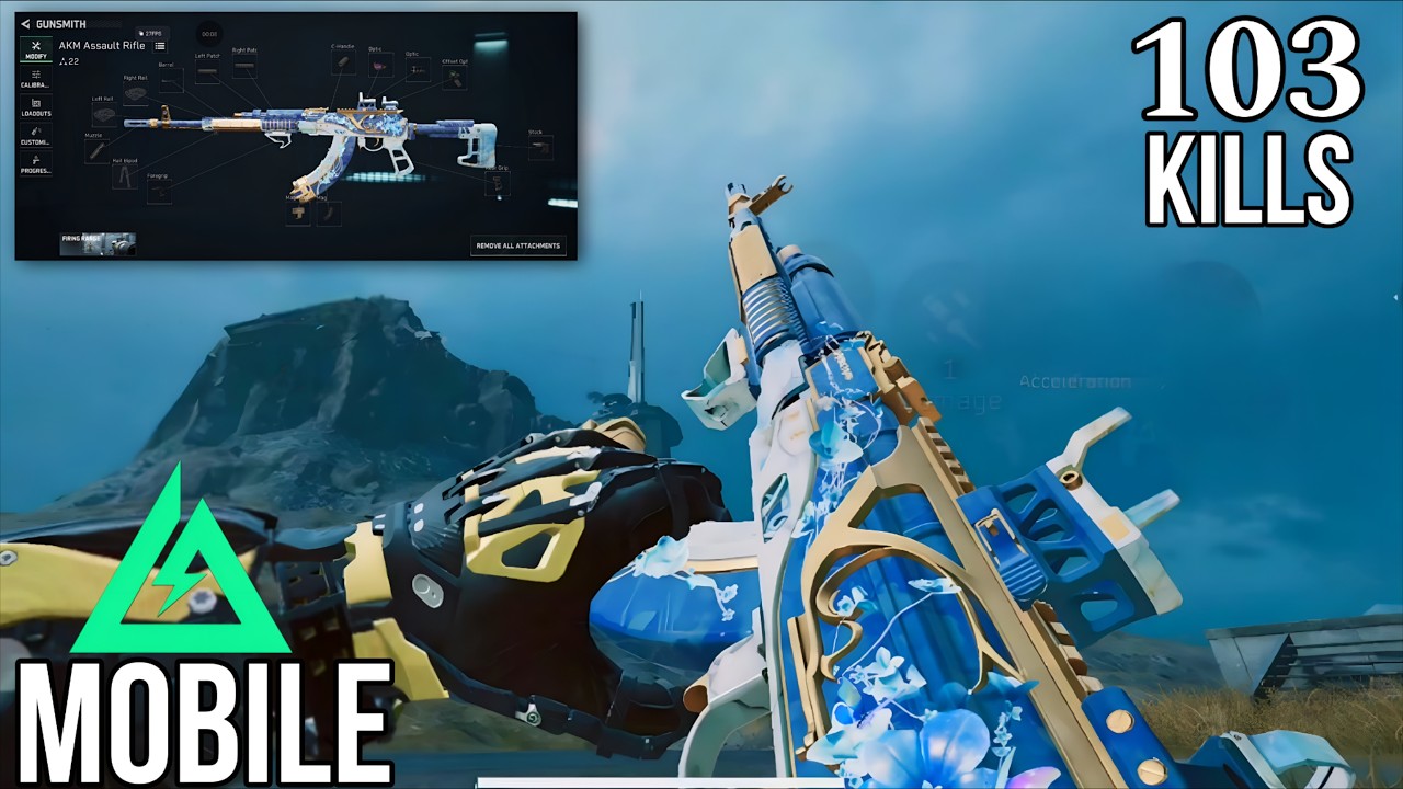 DELTA FORCE MOBILE | AKM BLUE DAZE 🔥 103 KILLS GAMEPLAY!