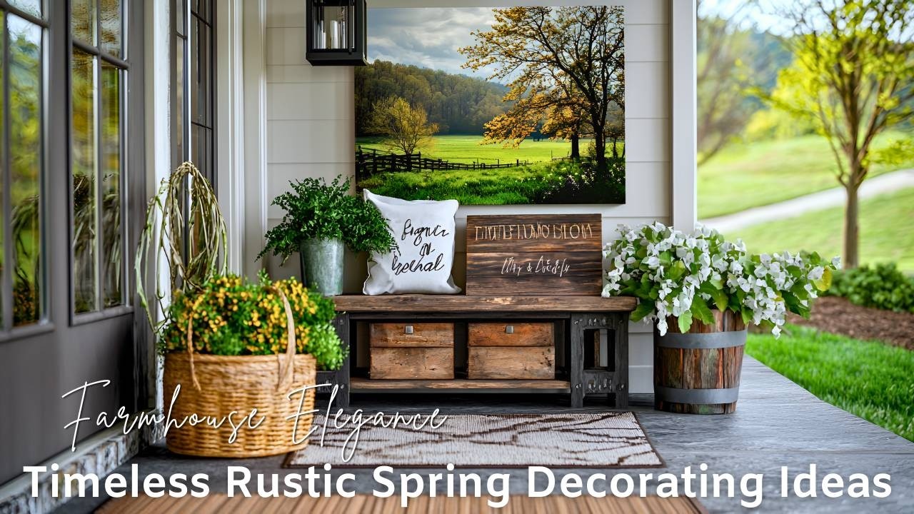 Timeless Farmhouse Elegance: Rustic Spring Decor Ideas to Refresh Your Space