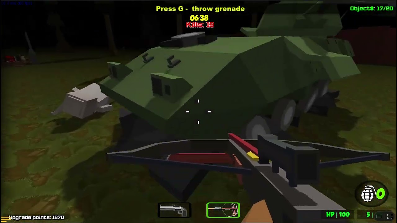 Pixel Gun Apocalypse 6 PC. Walkthrough objects on soldier & zombie.
