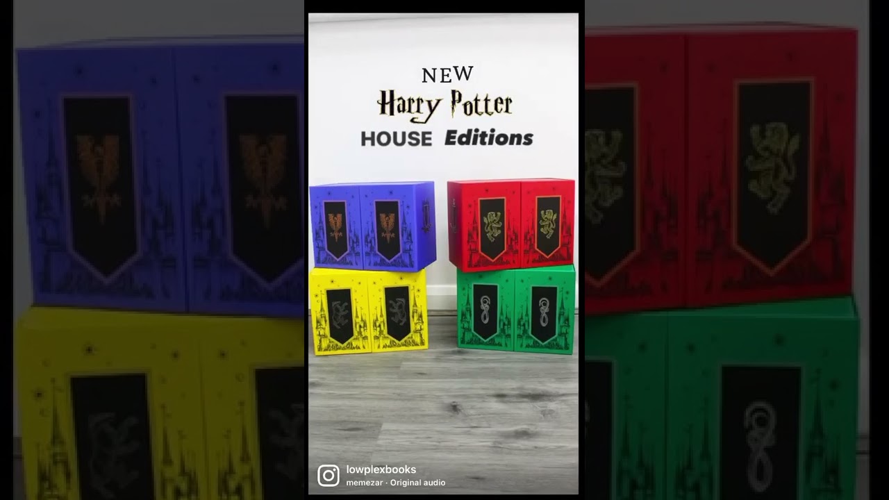 Книги о Гарри Поттере в твёрдом переплёте в Lowplex! (Гриффиндор, Слизерин, Хаффлпафф и Когтевран)