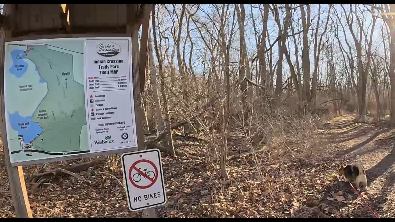 Buddy - Indian Crossing Trails Park walk part1