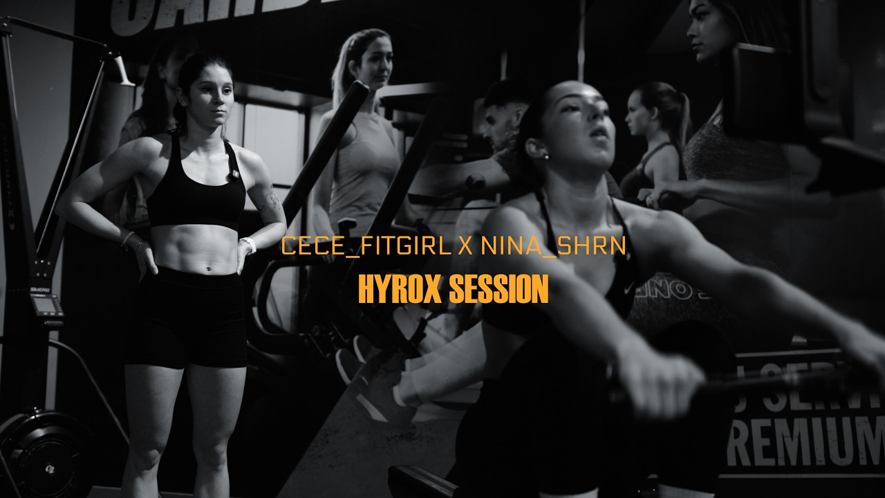 cece_fitgirl x nina_shrn - HYROX SESSION - 4K #sportmotivation #hyroxtraining #hyrox #motivation