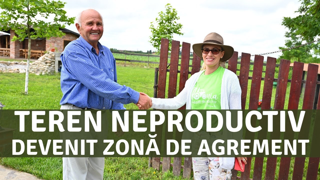 La 70 de ani a transformat un teren neproductiv într-o zonă de agrement / România văzută din tractor