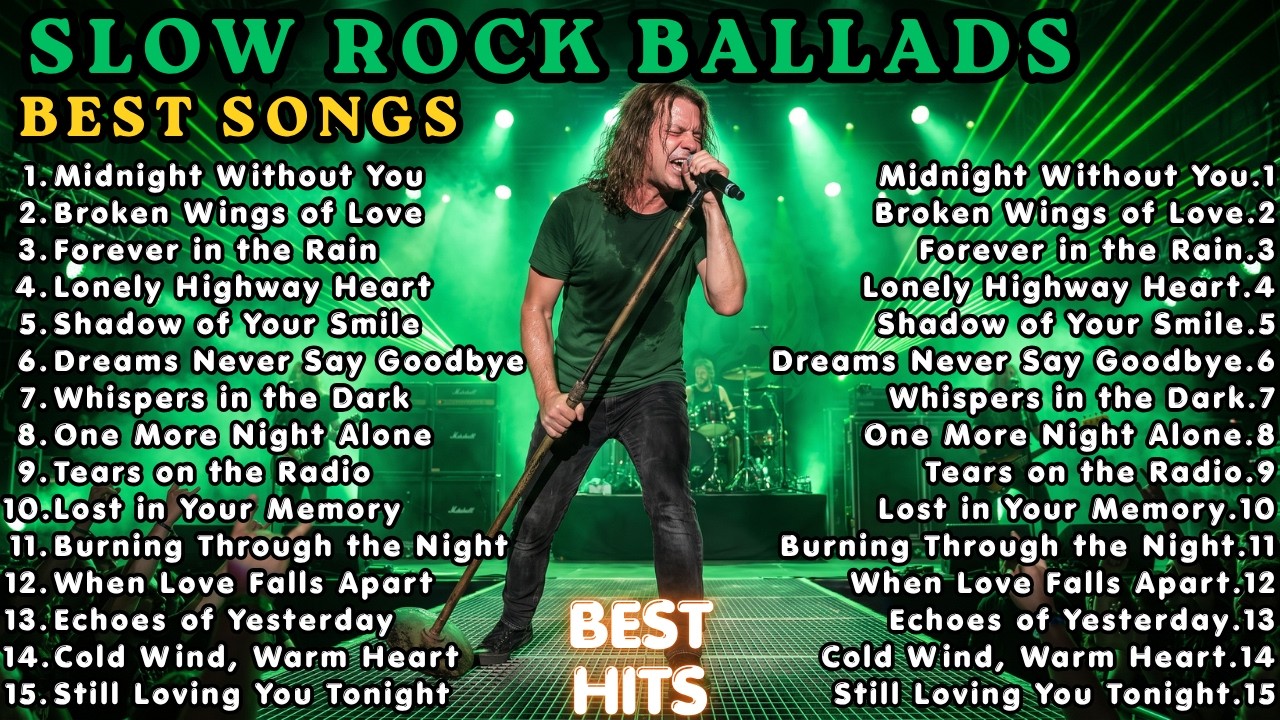 The Best Slow Rock Ballads Playlist 🎸 Timeless Rock Love Songs Collection🎸🔥🔥