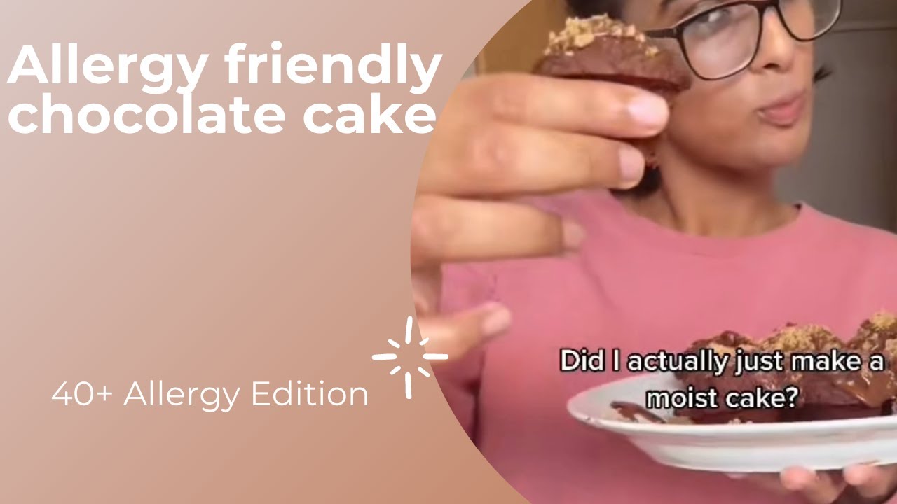 Dairy free, Gluten free, Sugar free, Allergy-friendly chocolate cake
