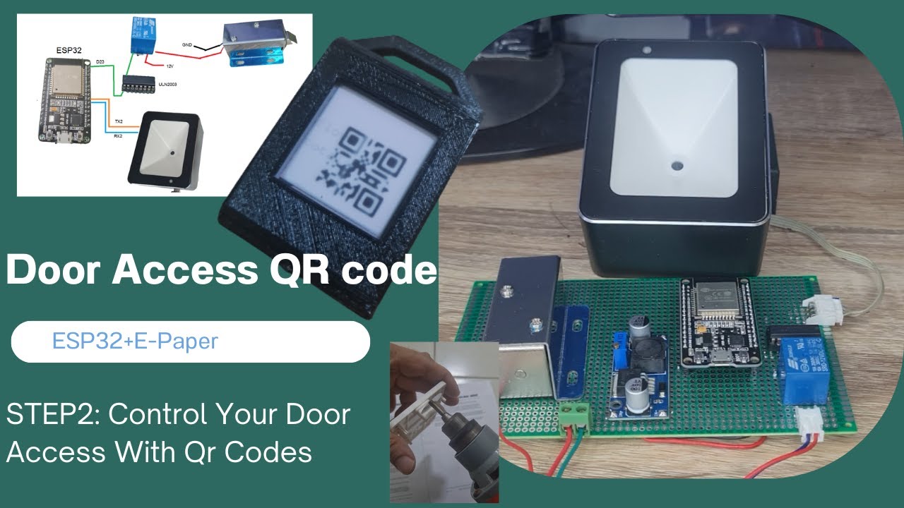 STEP2: Control Your Door Access With Qr Codes!(ESP32) เปิดปิดประตู#qrcode#qrcodereader#gadgets