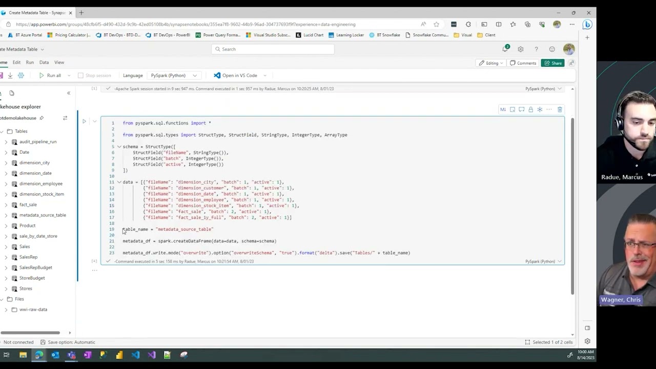 Fabric Pipelines - Leverage Metadata table