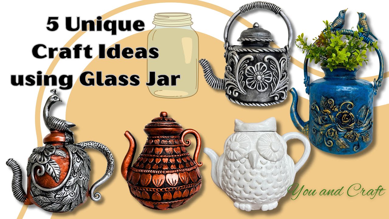 5 Unique Craft Ideas using Glass Jar