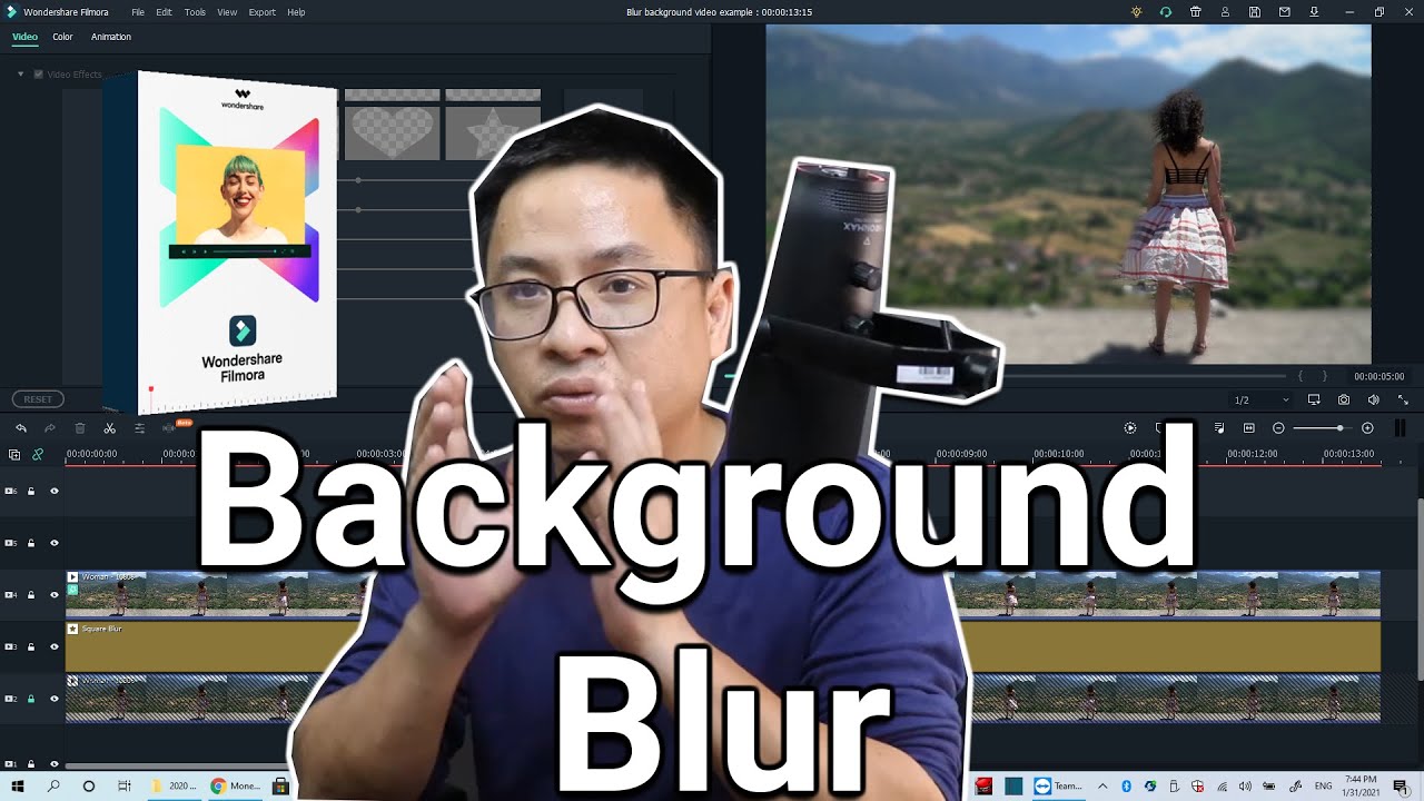 Filmora X Effect - How to Blur Video Background in Filmora Video Editor