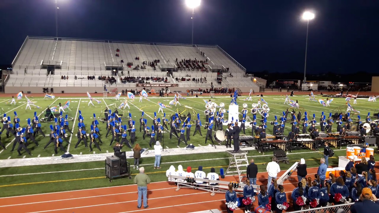 Leander High School marching band Internal Landscape last football game of 2017