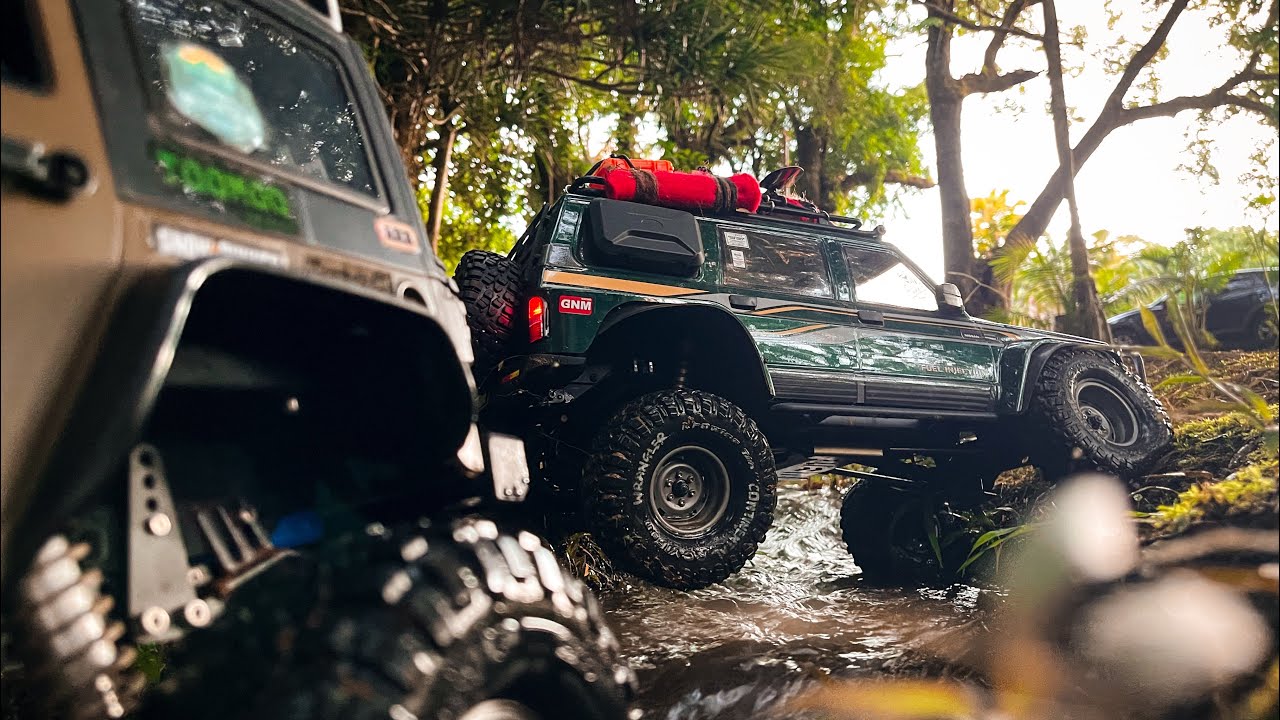 Realistic RC Off-Roading in the Rainforest | Wrangler & Patrol Adventure