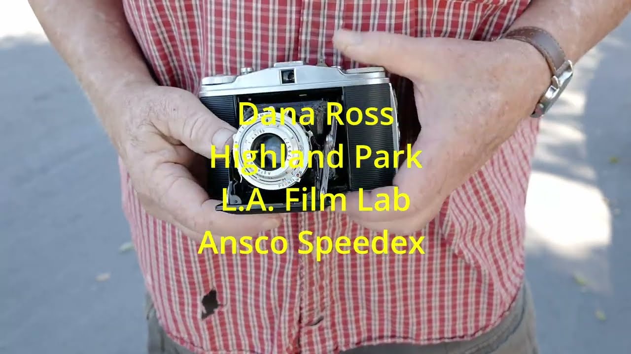 Dana Ross 120 Folder bellows repair, Shooting in Highland Park.
