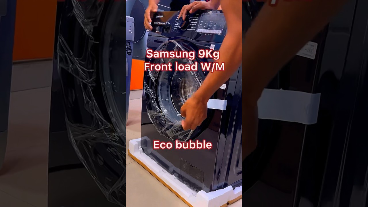 Samsung 9Kg ecobubble front load washing machine || Samsung WW90TA046AB Washing machine 2024 #viral