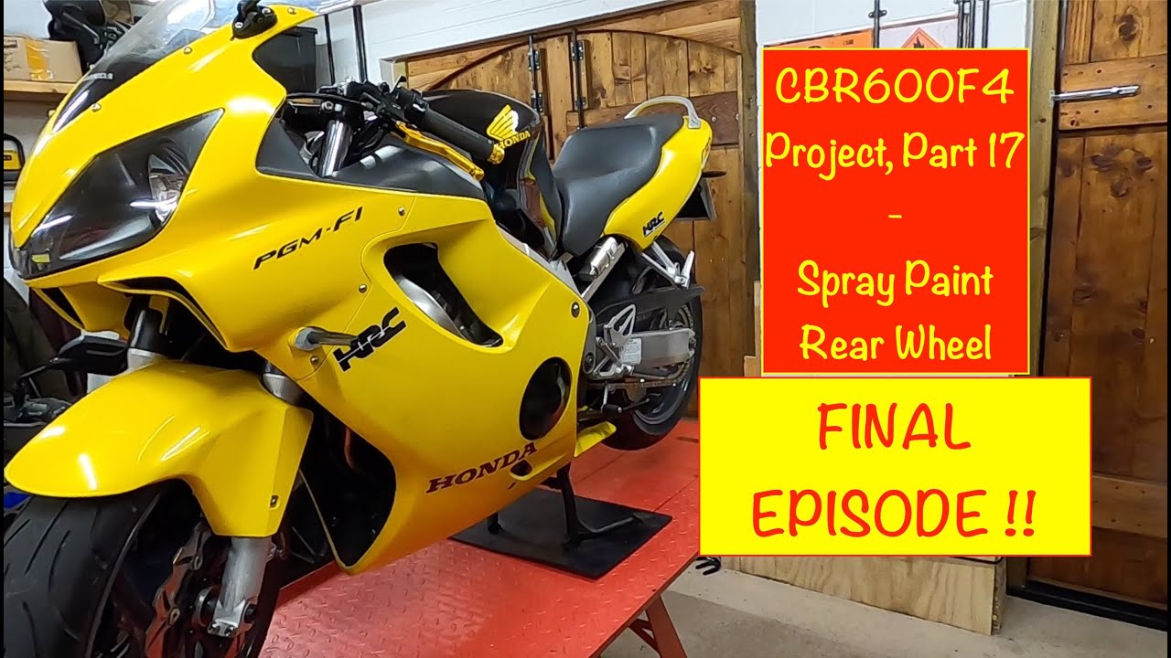 CBR600F4. Part 17 - Respray Rear Wheel