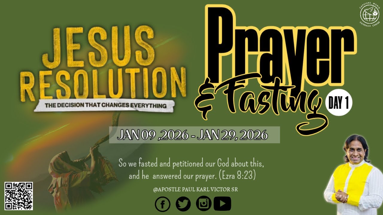 21 Days Fasting & Prayer | Day 01 | Apostle Paul Karl Victor Sr