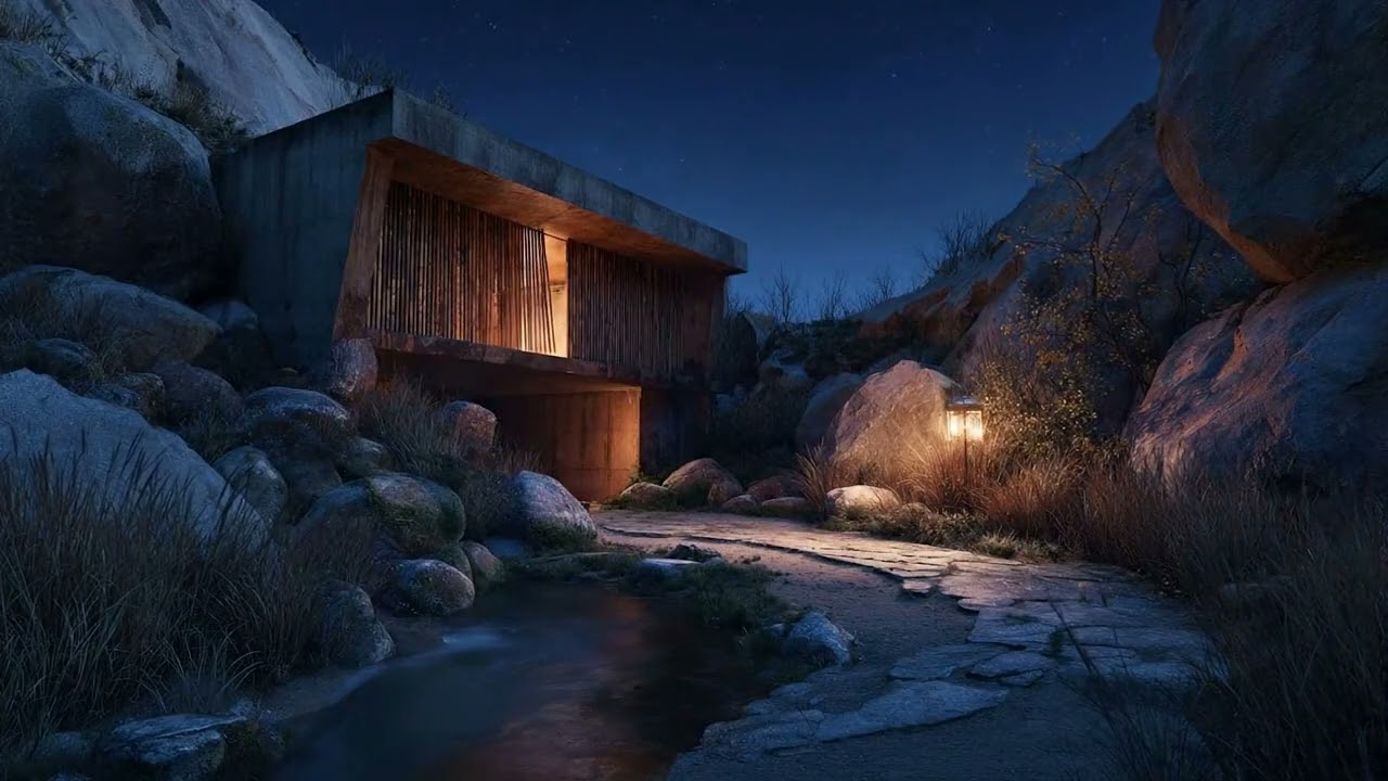 Melt Stress Away | Starry Canyon Jazz Ambience - Deep Sleep Music