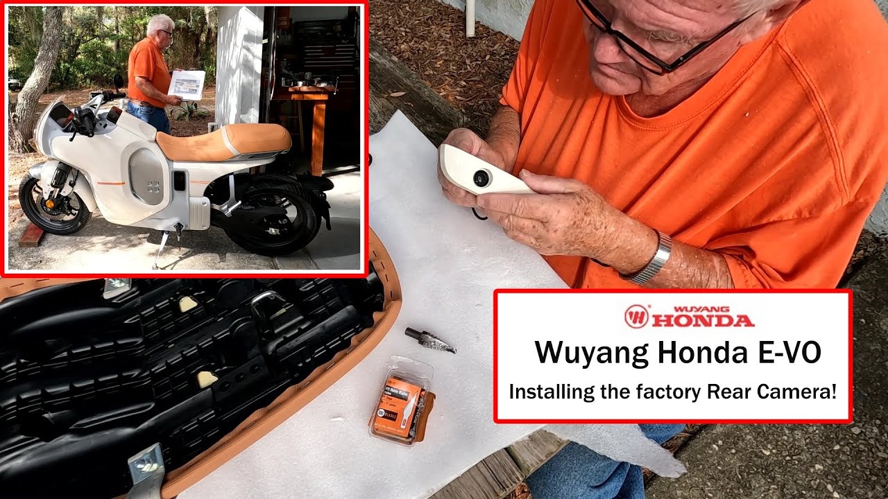 2025 Honda E-VO - Installing the Rear Camera on our Wuyang Honda E-VO
