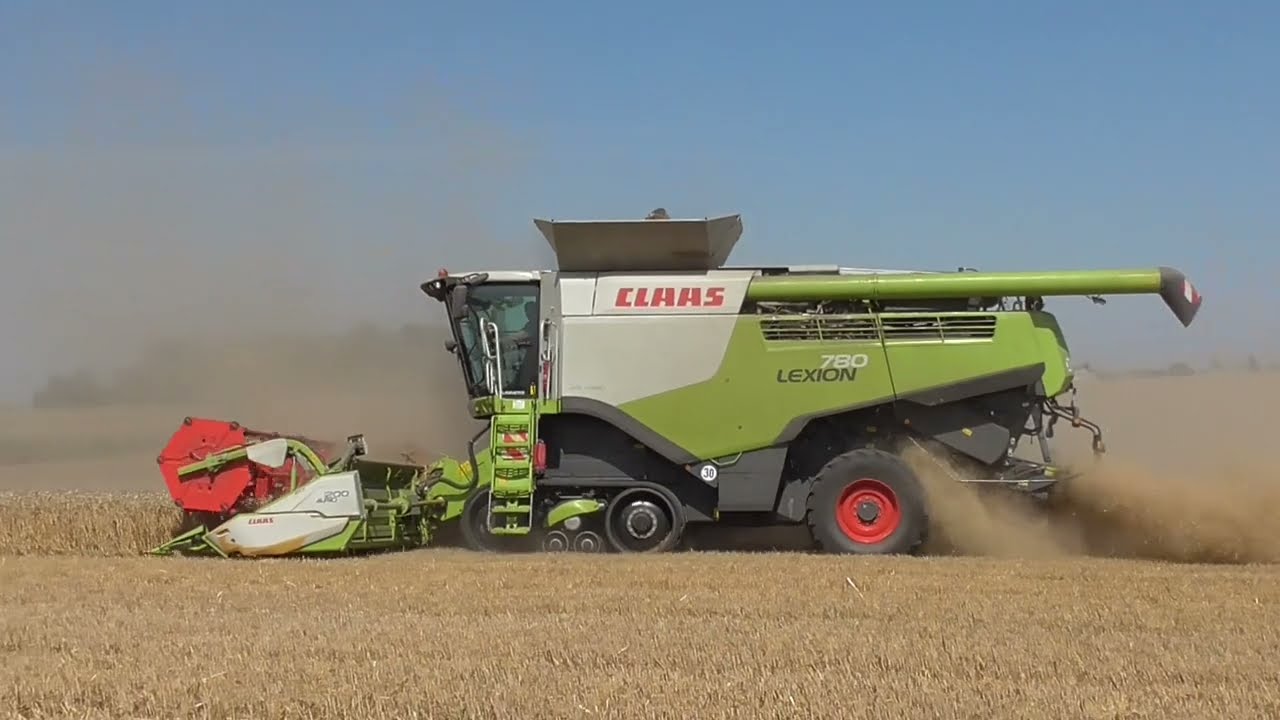 ŻNIWA GR. Świdlińscy z CLAAS JOHN DEERE FENDT - Pszenica