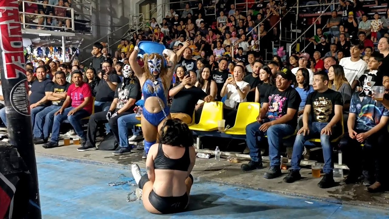 Lady Flammer vs Lady Maravilla en Bull Terrier Match | Producciones Hernández.