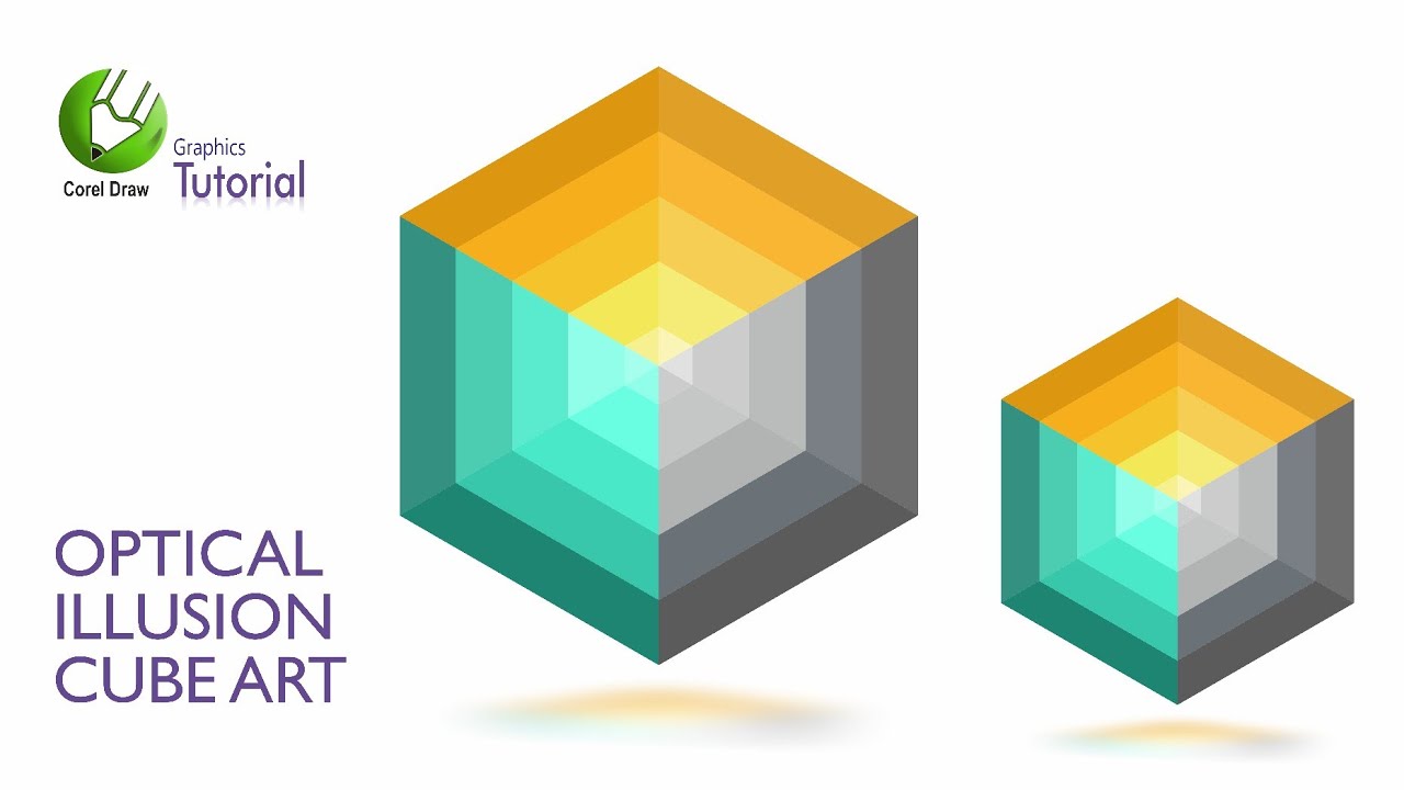 How to create Optical Illusion Cube Art in this Tutorial