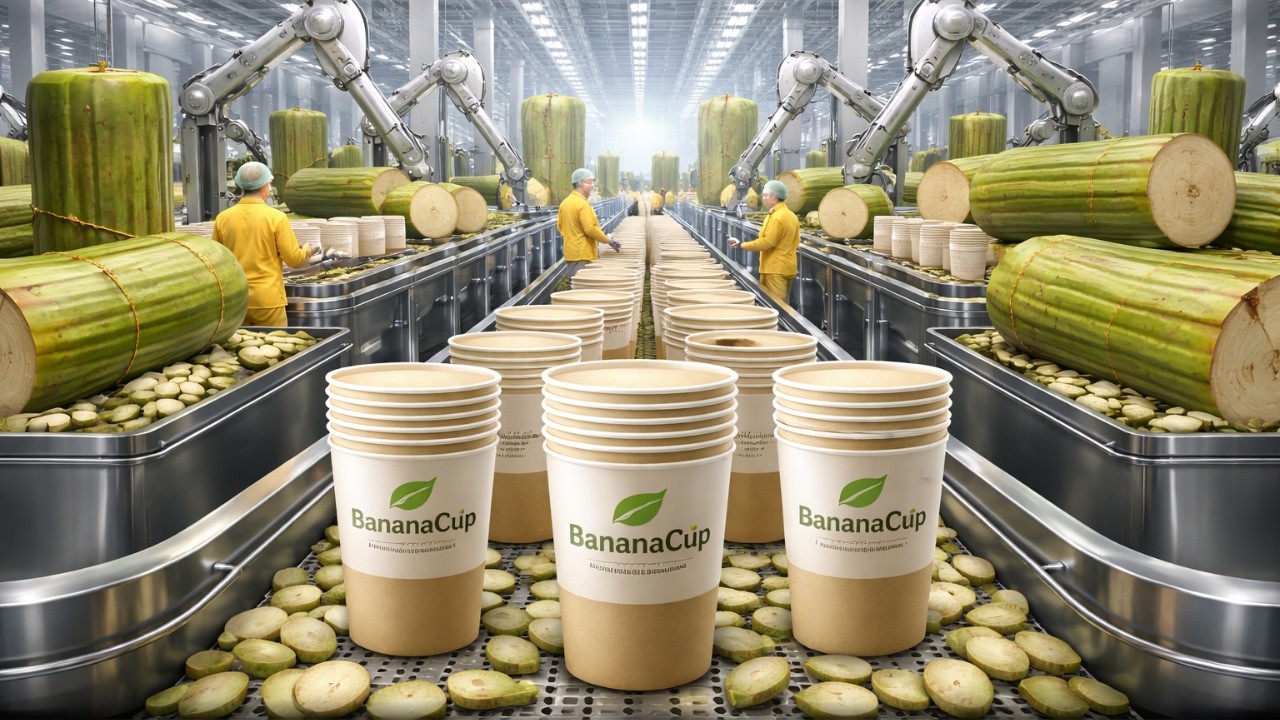 Making Food Boxes from Banana Stems: Sustainable Manufacturing Technology