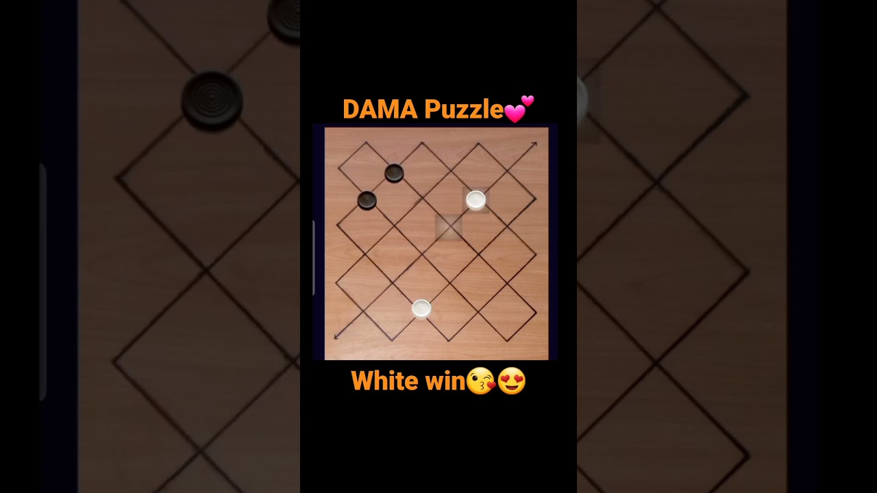 103. DAMA Puzzle 6 peon vs 6 peon