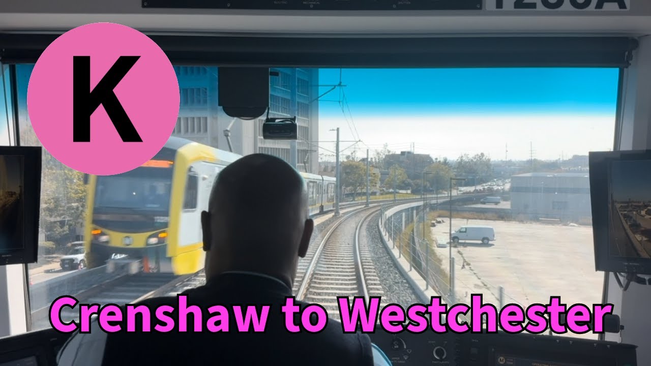 LA Metro K Line Front View Expo/Crenshaw to Westchester/Veterans