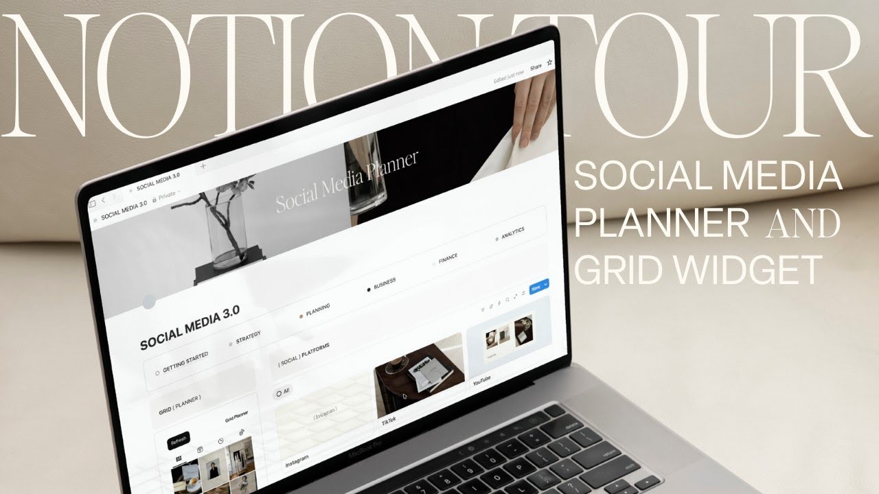 Notion Tour | Самый красивый планировщик социальных сетей в Notion | Notion для создателей