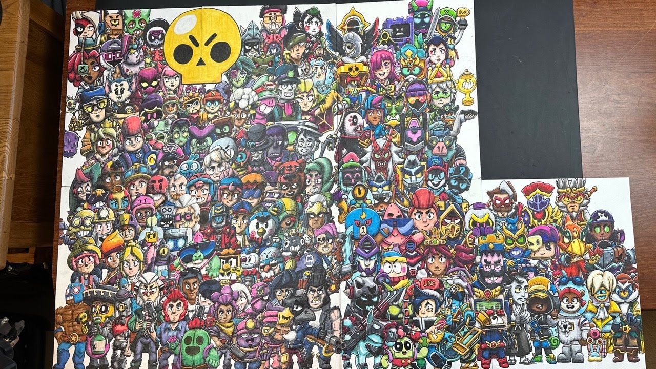 Drawing EVERY Brawl Stars Skin - Skeletal Surge