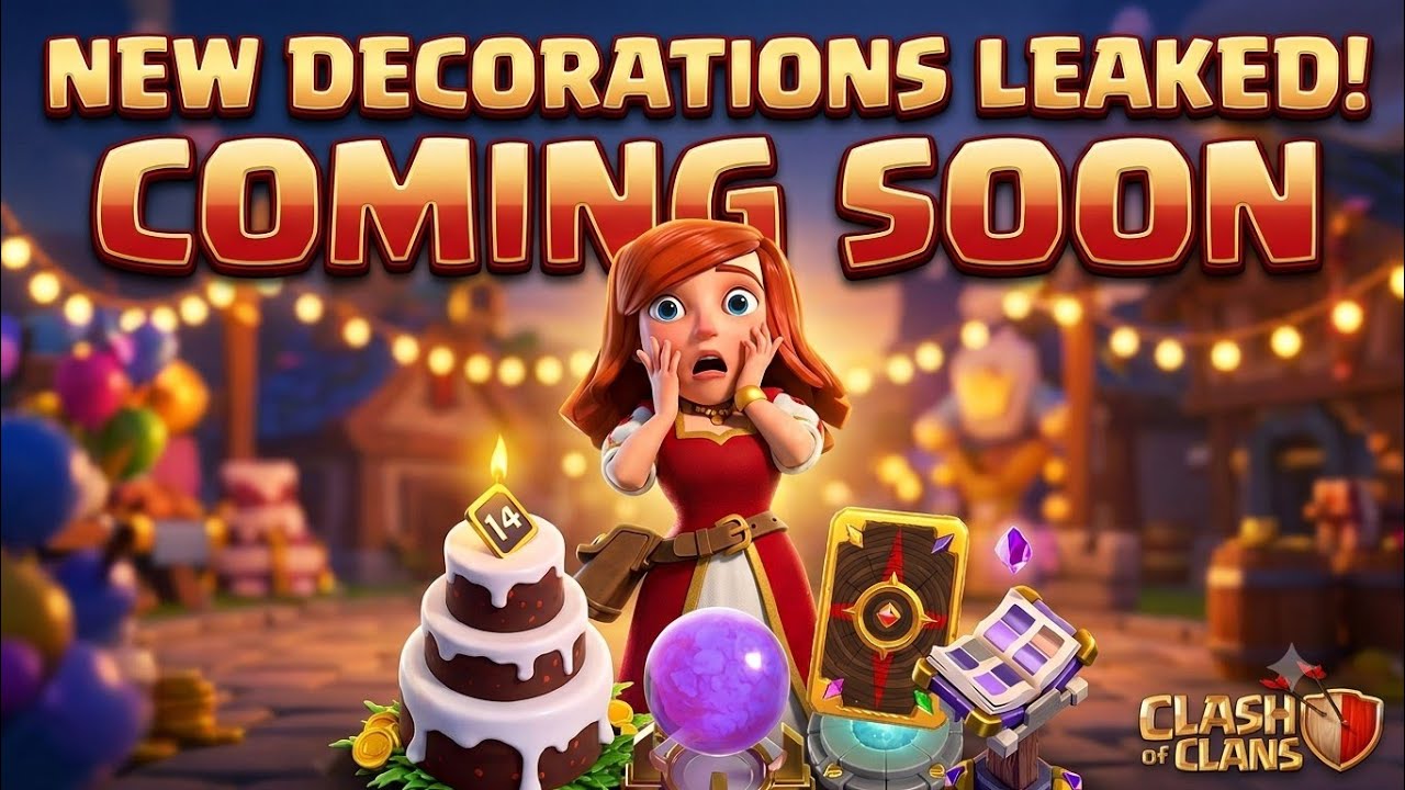 SUPERCELL LEAKED THIS?! 🤯 14th Anniversary Secret Decorations Revealed! | Clash Of Clans