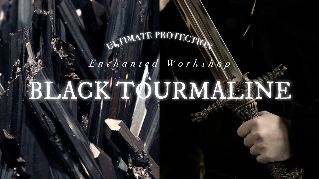 ☾. &deg; BLACK TOURMALINE˚✩ // ultimate protection + cleanse [Crystal Series]