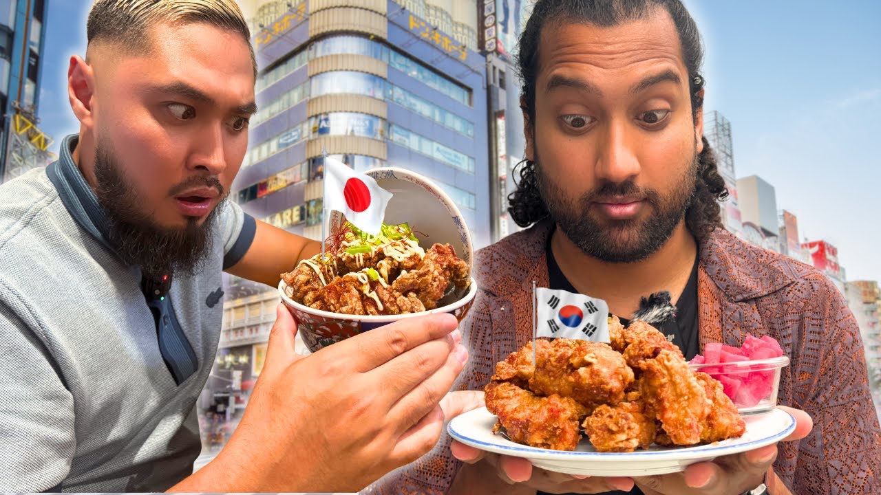 🇰🇷🇯🇵 Corée VS Japon : Street Food DUEL de Poulet Frit à Paris ?