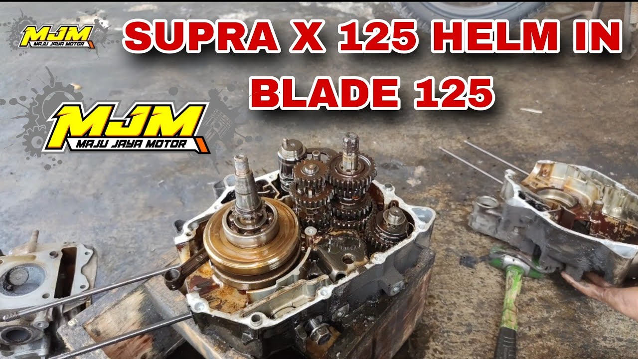 COCOK UNTUK PEMULA TUTORIAL BONGKAR MESIN MOTOR SUPRA X 125 HELM IN ATAU BLADE 125
