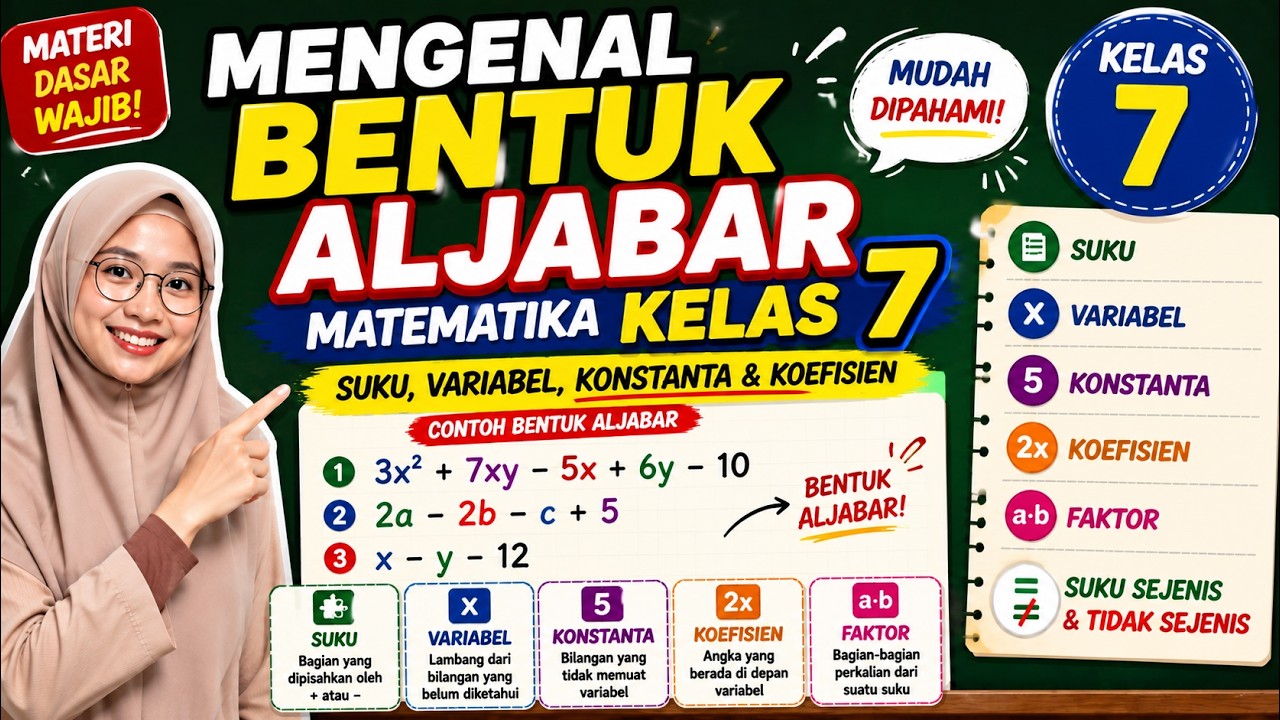 Mengenal Bentuk Aljabar Matematika Kelas 7